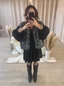 VESTE SANS MANCHE LEOPARD "MARGOT"