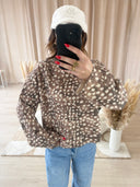 PULL IMPRIMÉ BICHE "NYMERIA"