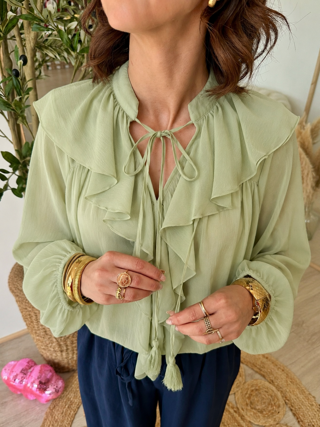 BLOUSE VOLANTE "DEBY"