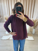 PULL BORDEAUX "DAKOTA"