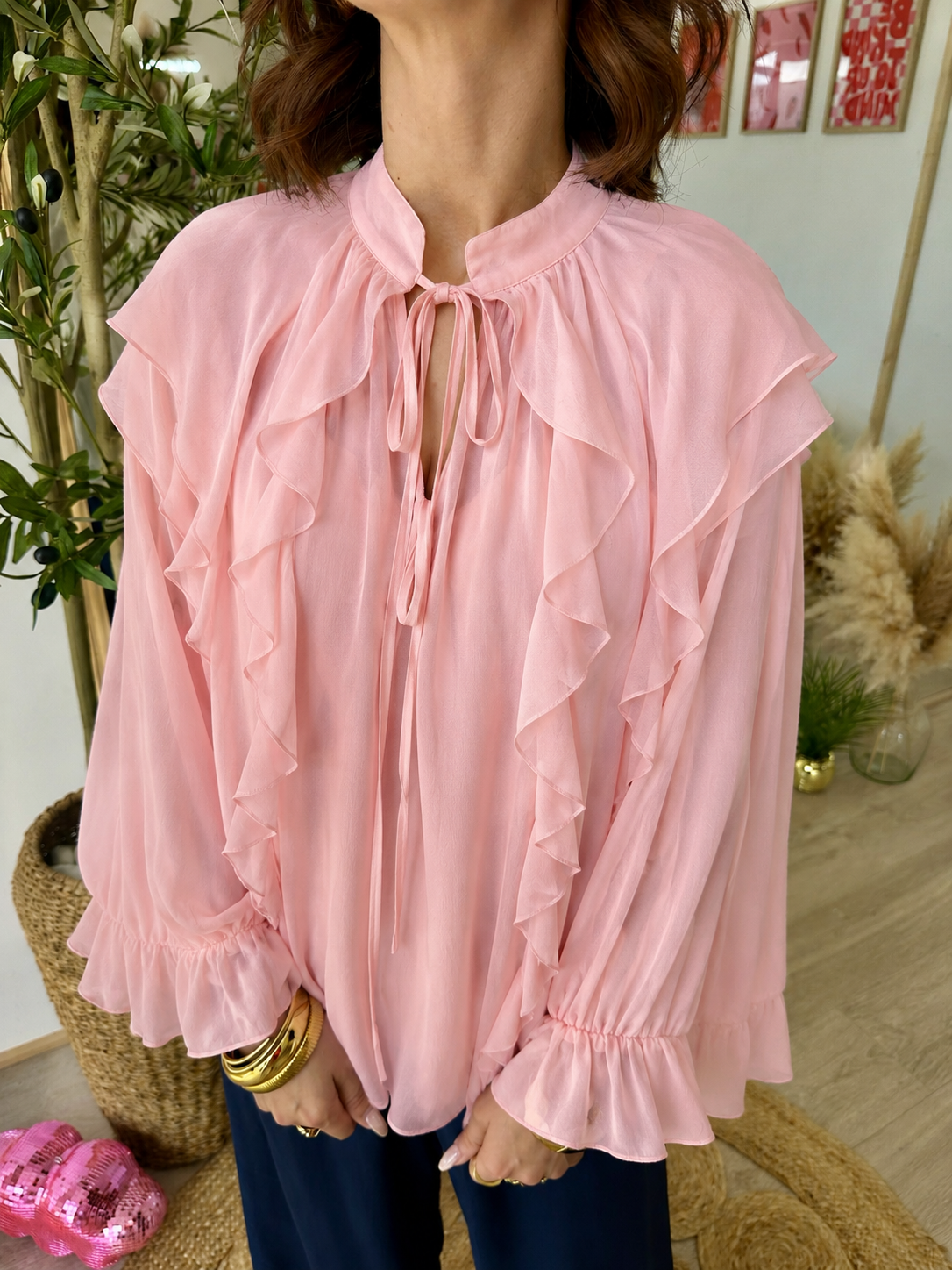 BLOUSE VOLANTE "DEBY"