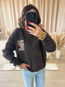 PULL EN MAILLE CHINÉ "MONTANA"