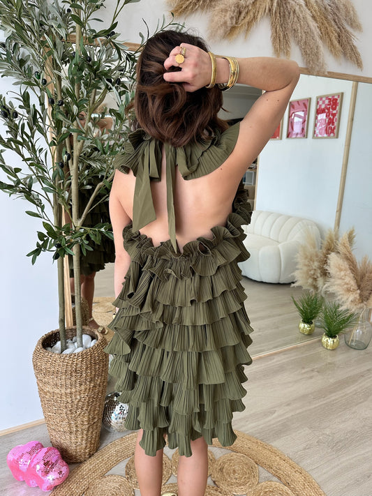ROBE À VOLANTS "ELYNE"