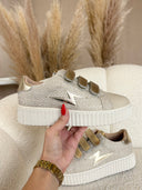BASKETS "SUMMER" MATIÈRE TWEED
