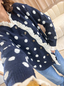 GILET COL DENTELLE "PANSY"