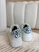 BASKETS "KATIE" BI-MATIÈRE TURQUOISE