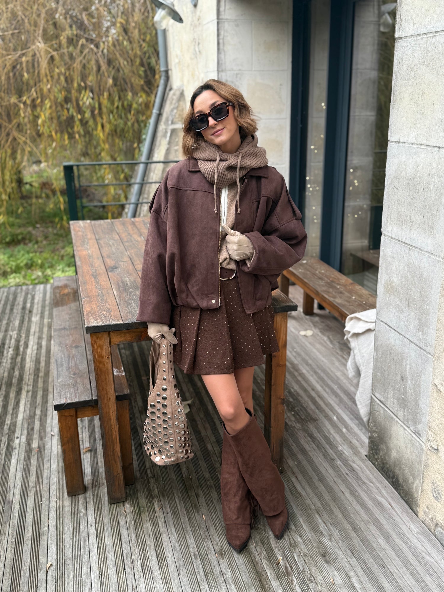 JUPE-SHORT STRASS "EVA"