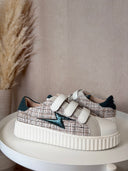 BASKETS "THIEM" BI-MATIÈRE TWEED