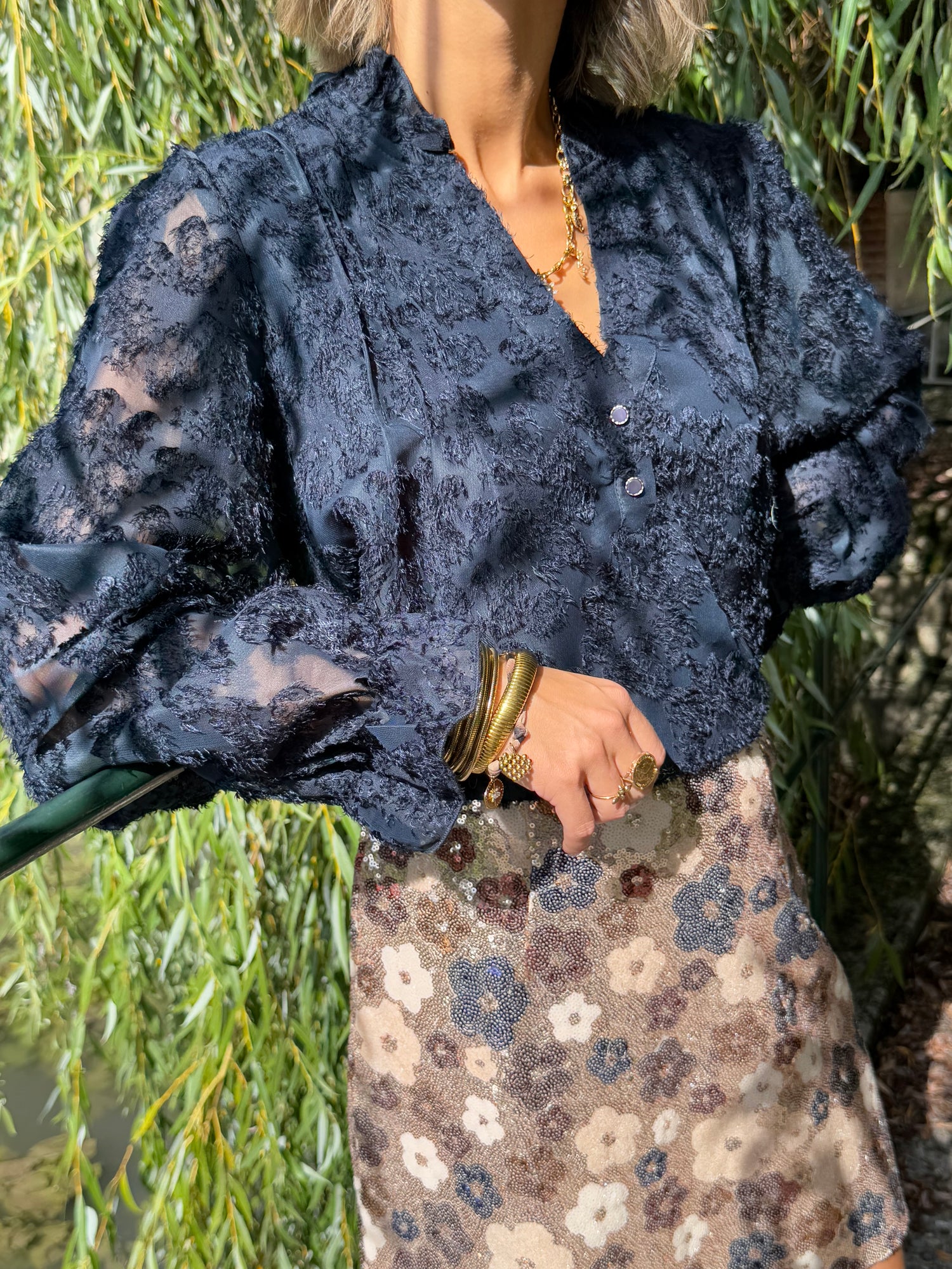 JUPE SEQUIN "FLORA"