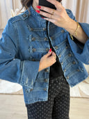 VESTE EN JEAN OFFICIER "JANET"