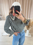 CHEMISE COL CLAUDINE "ARIANA"