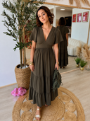 ROBE LONGUE UNIE "CLEA"