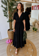 ROBE LONGUE UNIE "CLEA"