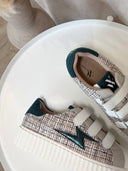 BASKETS "THIEM" BI-MATIÈRE TWEED