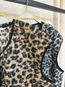 VESTE SANS MANCHE LEOPARD "MARGOT"