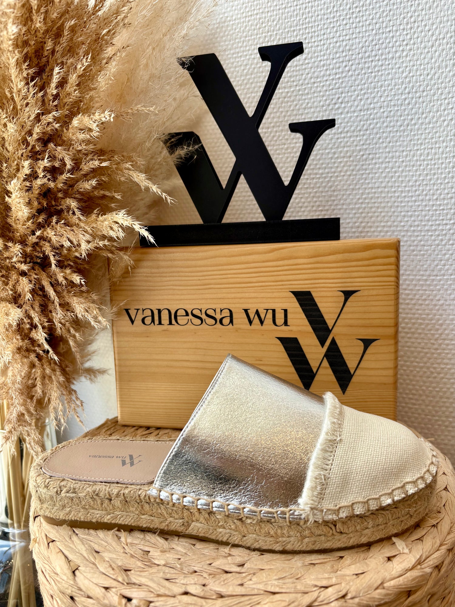 ESPADRILLES "IMANE" SILVER