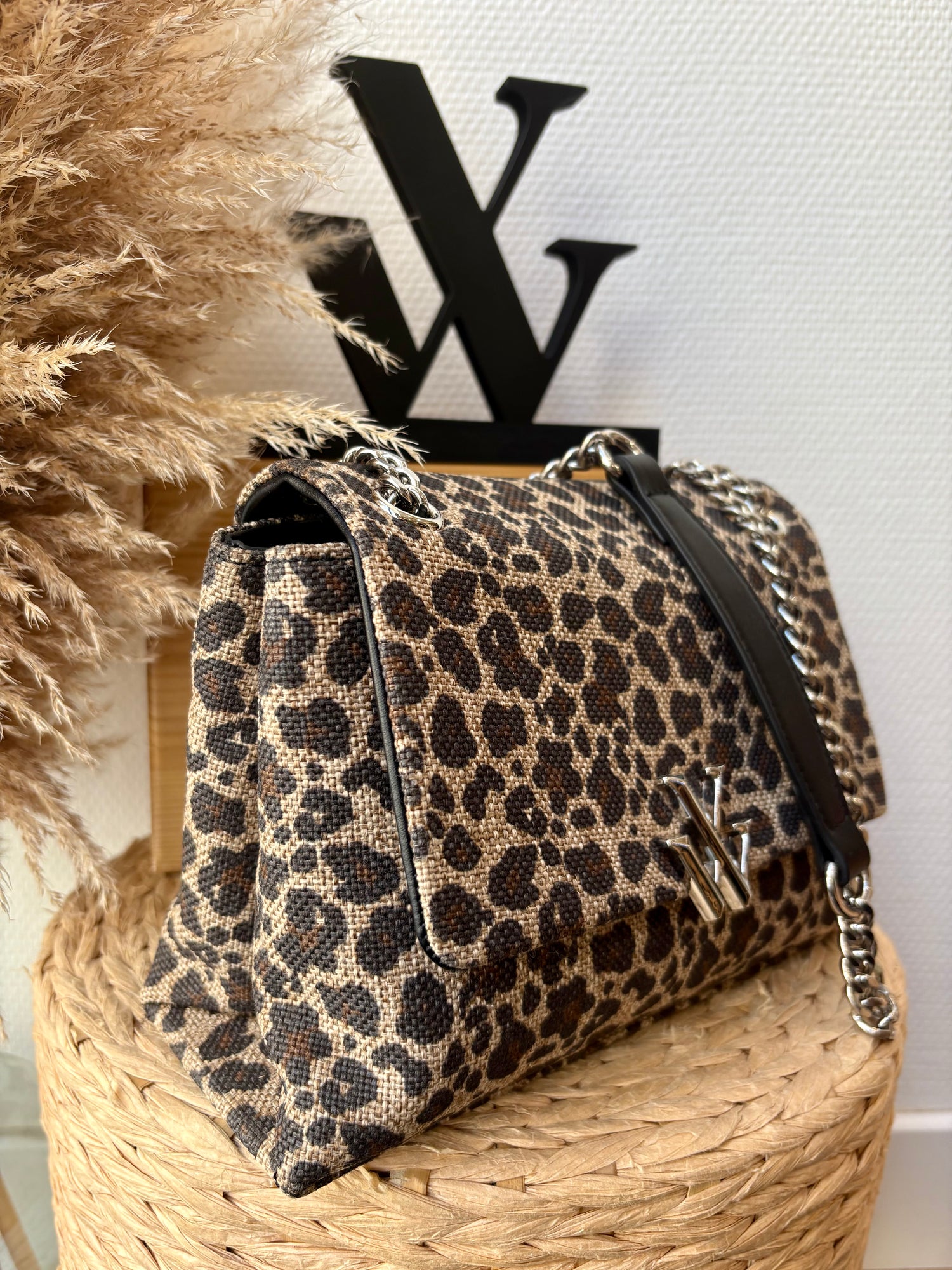 SACS À MAIN "NAOMI" MOTIF LÉOPARD