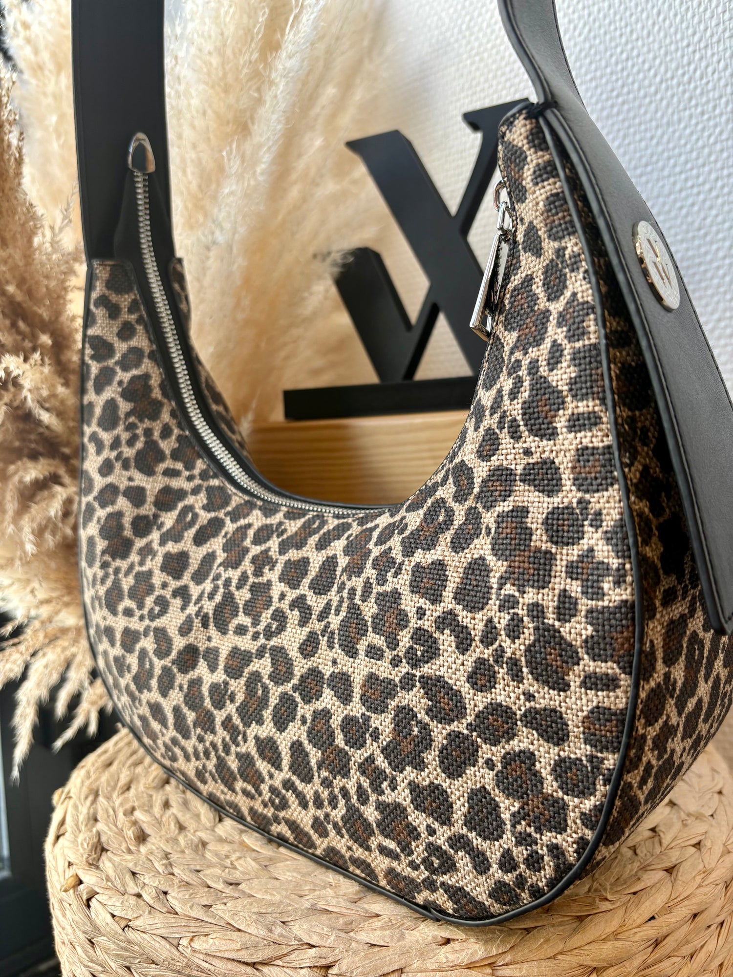 SACS À MAIN "LEXIE" MOTIF LÉOPARD