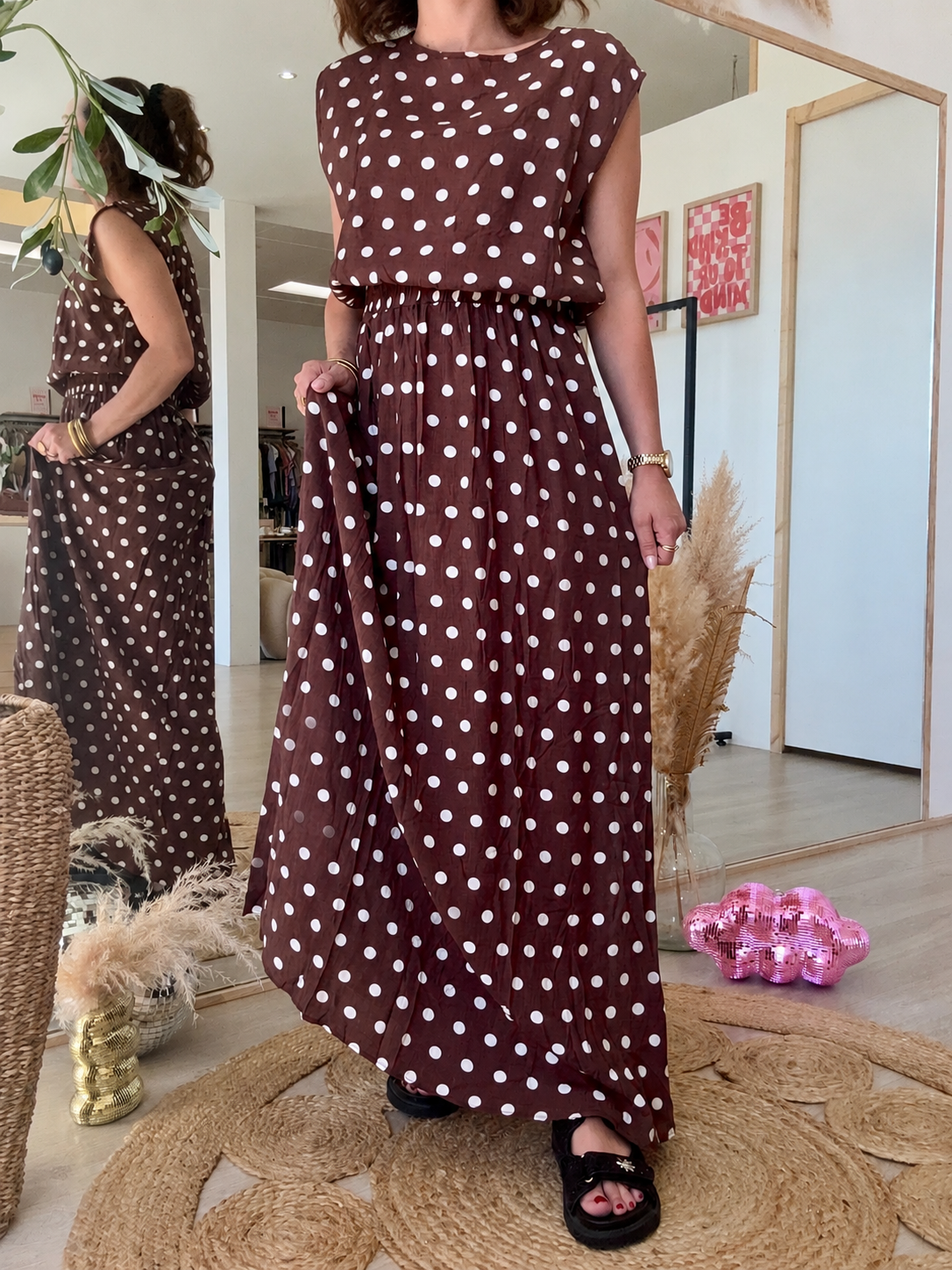 ENSEMBLE À POIS « ORIANE »