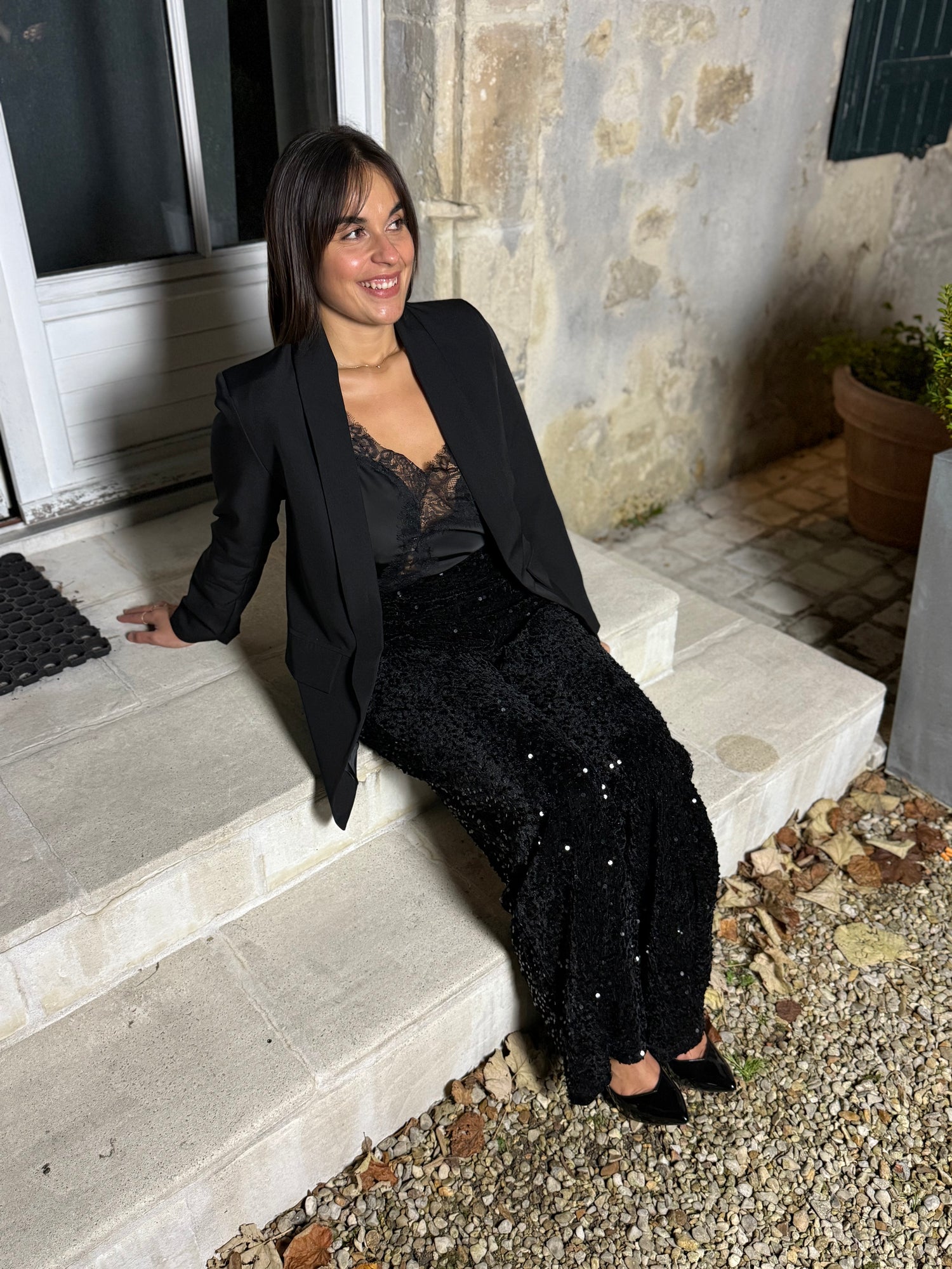 PANTALON SEQUIN "ALISON"