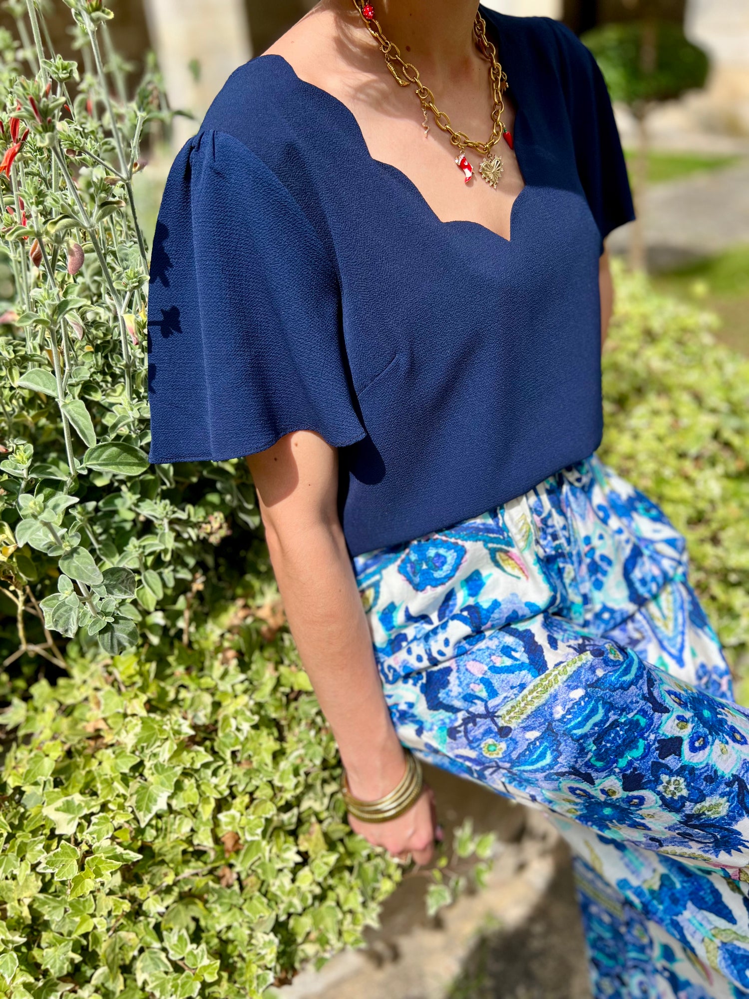 TOP "MARIA" BLEU