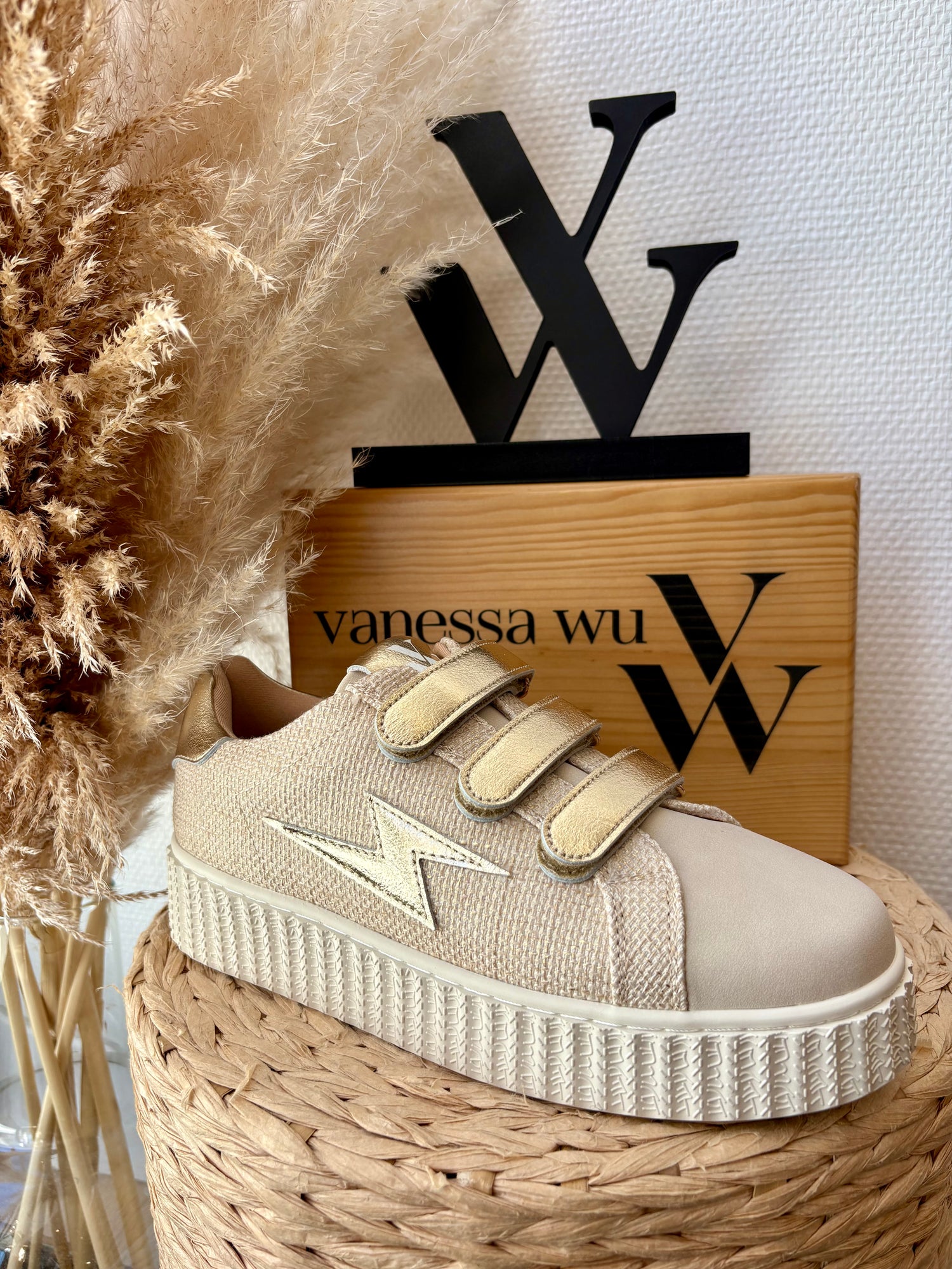 BASKETS "SUMMER" MATIÈRE TWEED
