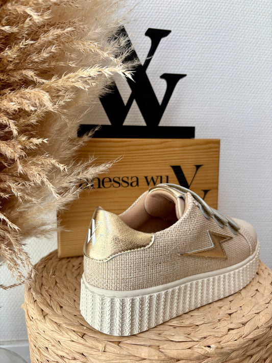 BASKETS "SUMMER" MATIÈRE TWEED