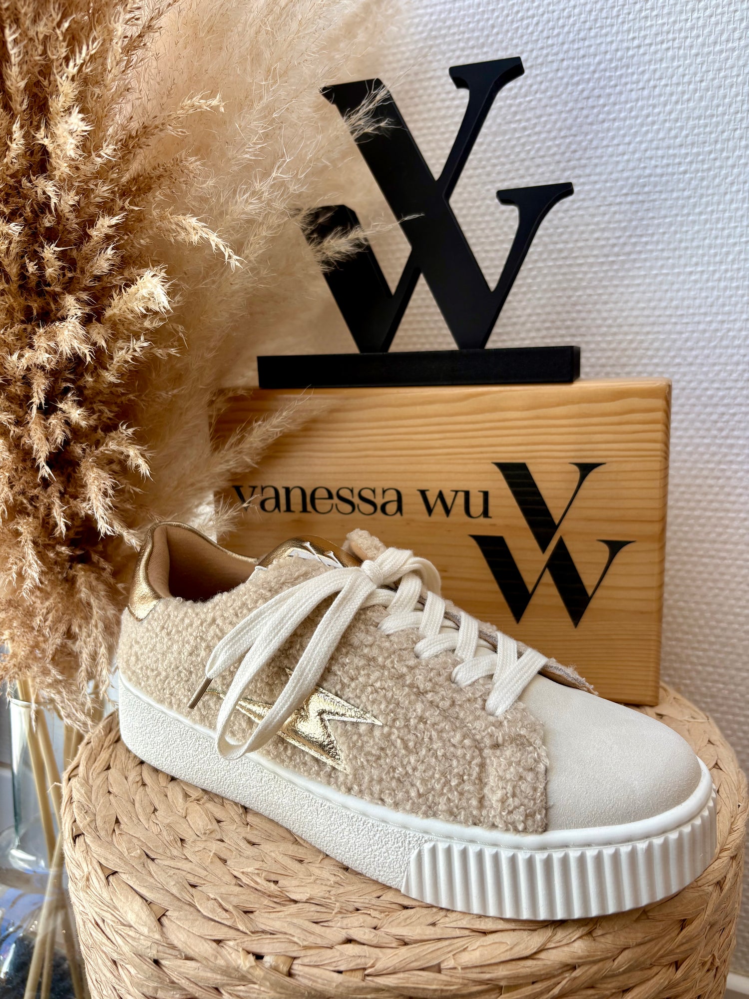 BASKETS "AVA" DOUDOU BEIGE