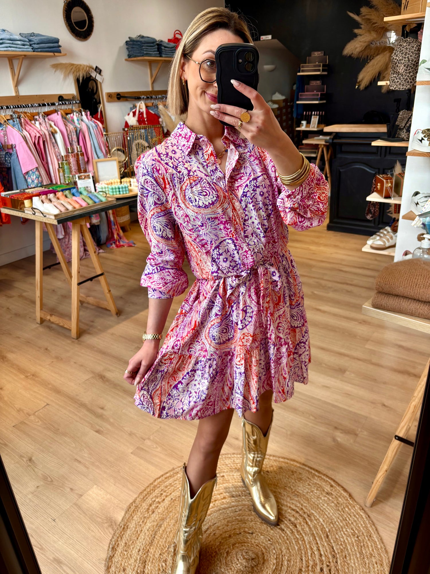 ROBE "LOU" MI-LONGUE