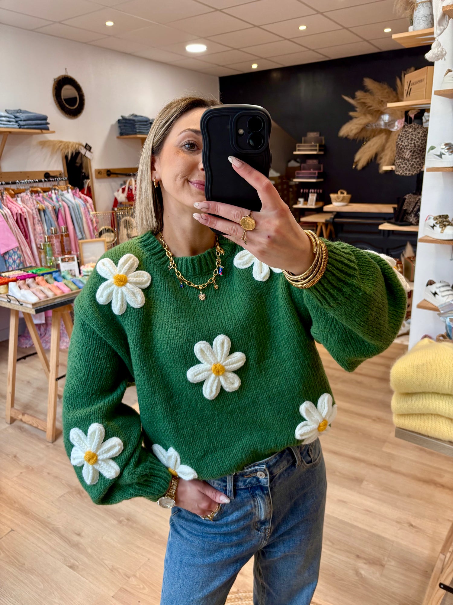 PULL "MARGUERIT" VERT