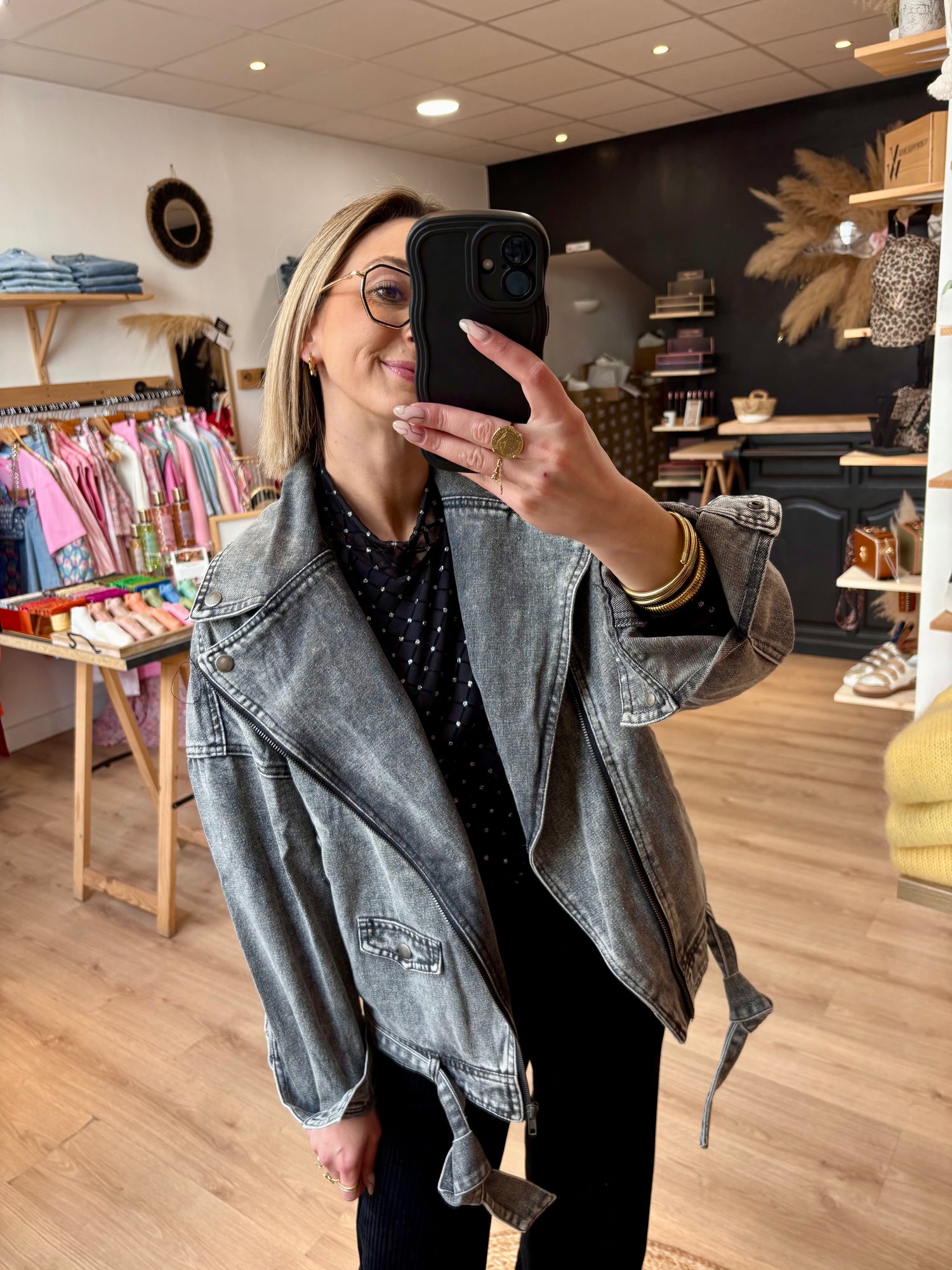 VESTE "ÉVA" GRISE