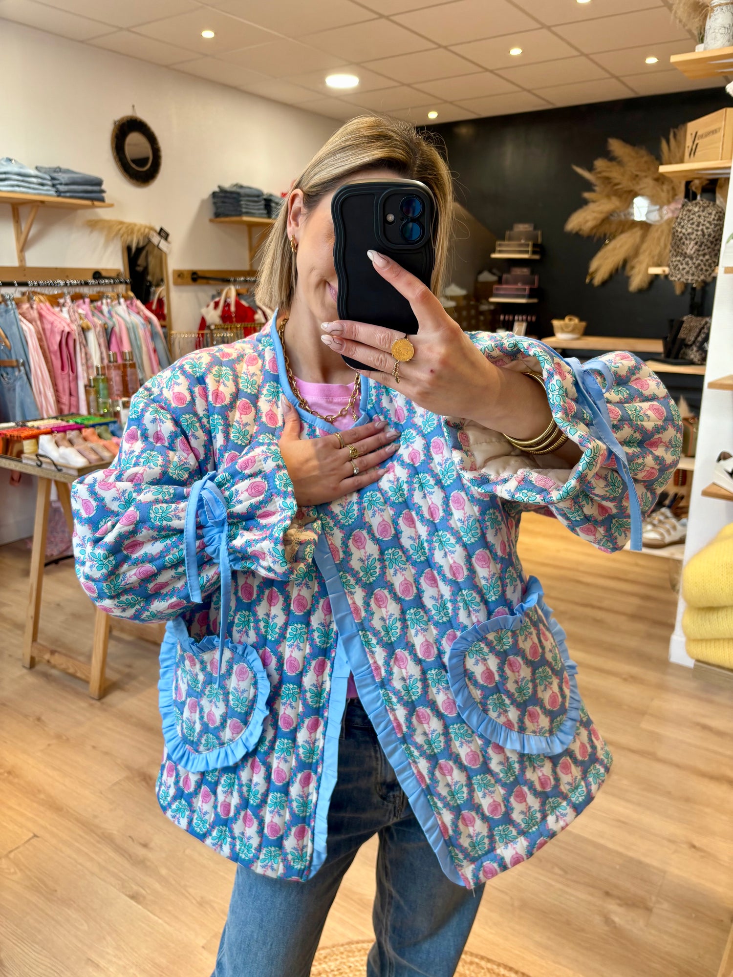 VESTE "LINA" BLEUE