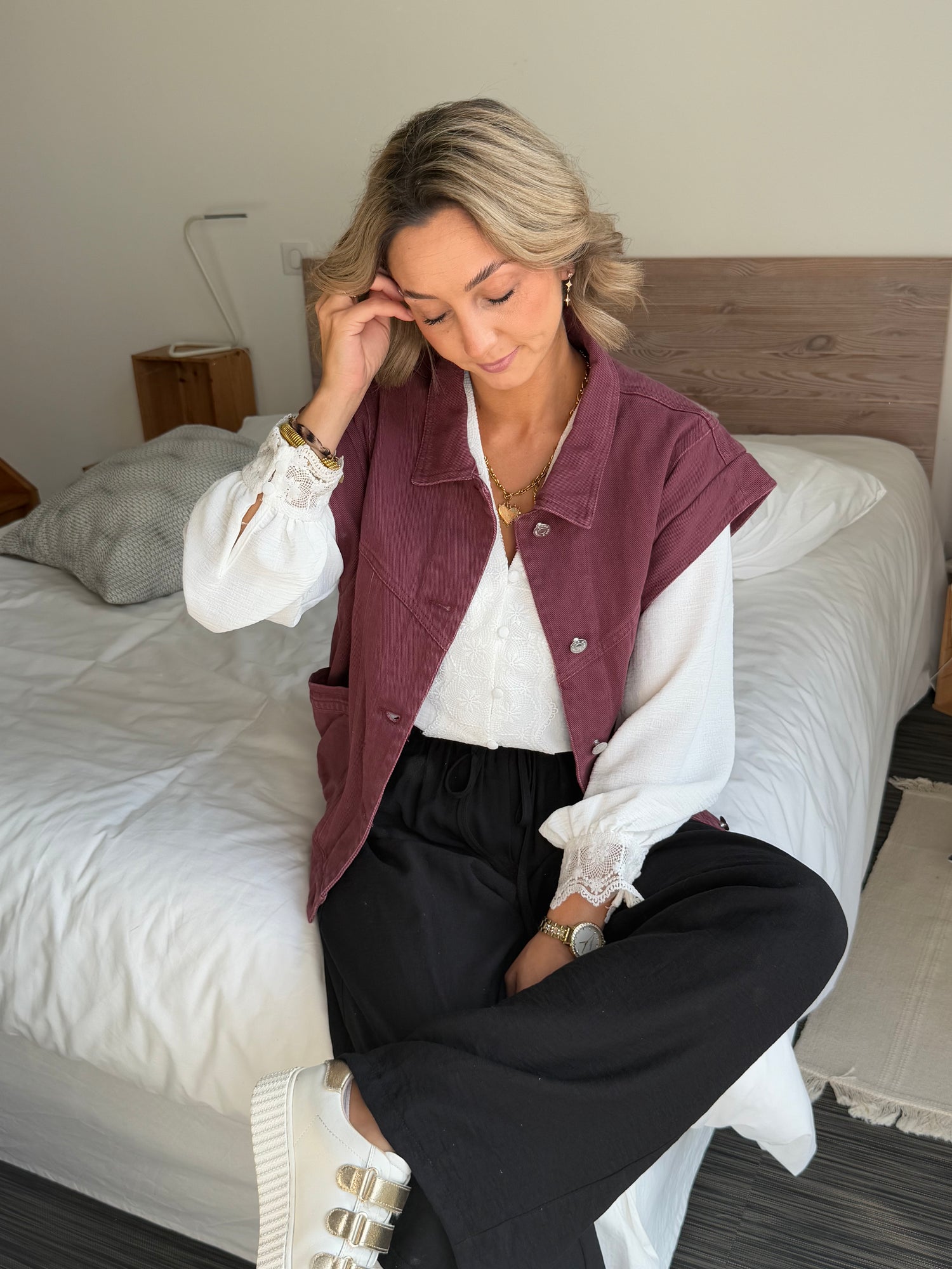 VESTE "LÉA" SANS MANCHE