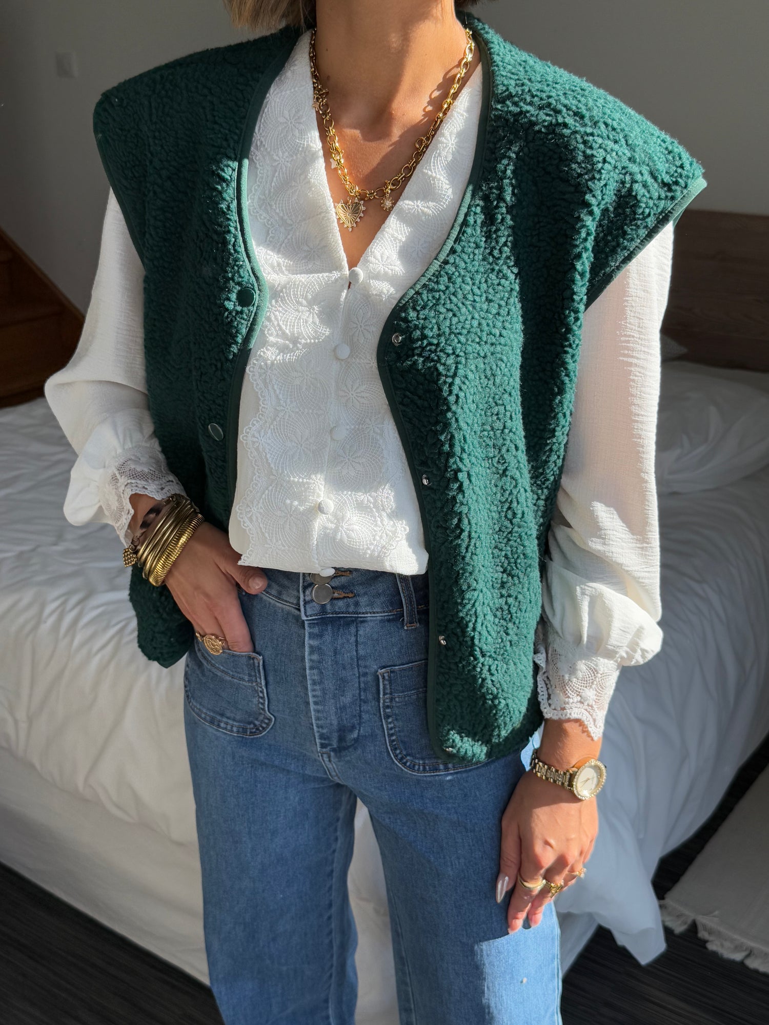 VESTE "NAYA" SANS MANCHE