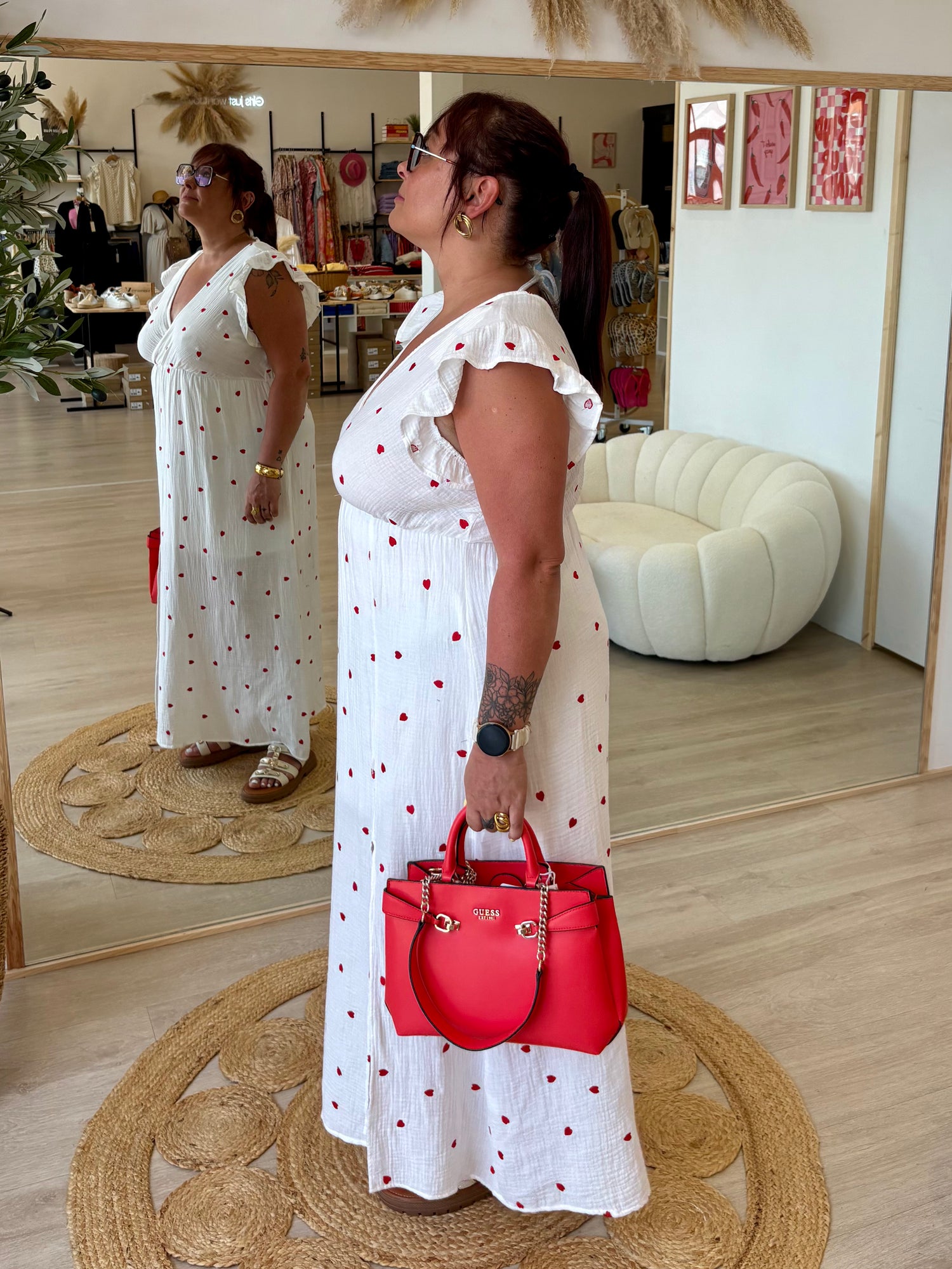 ROBE EN GAZE DE COTON "ADELIE"