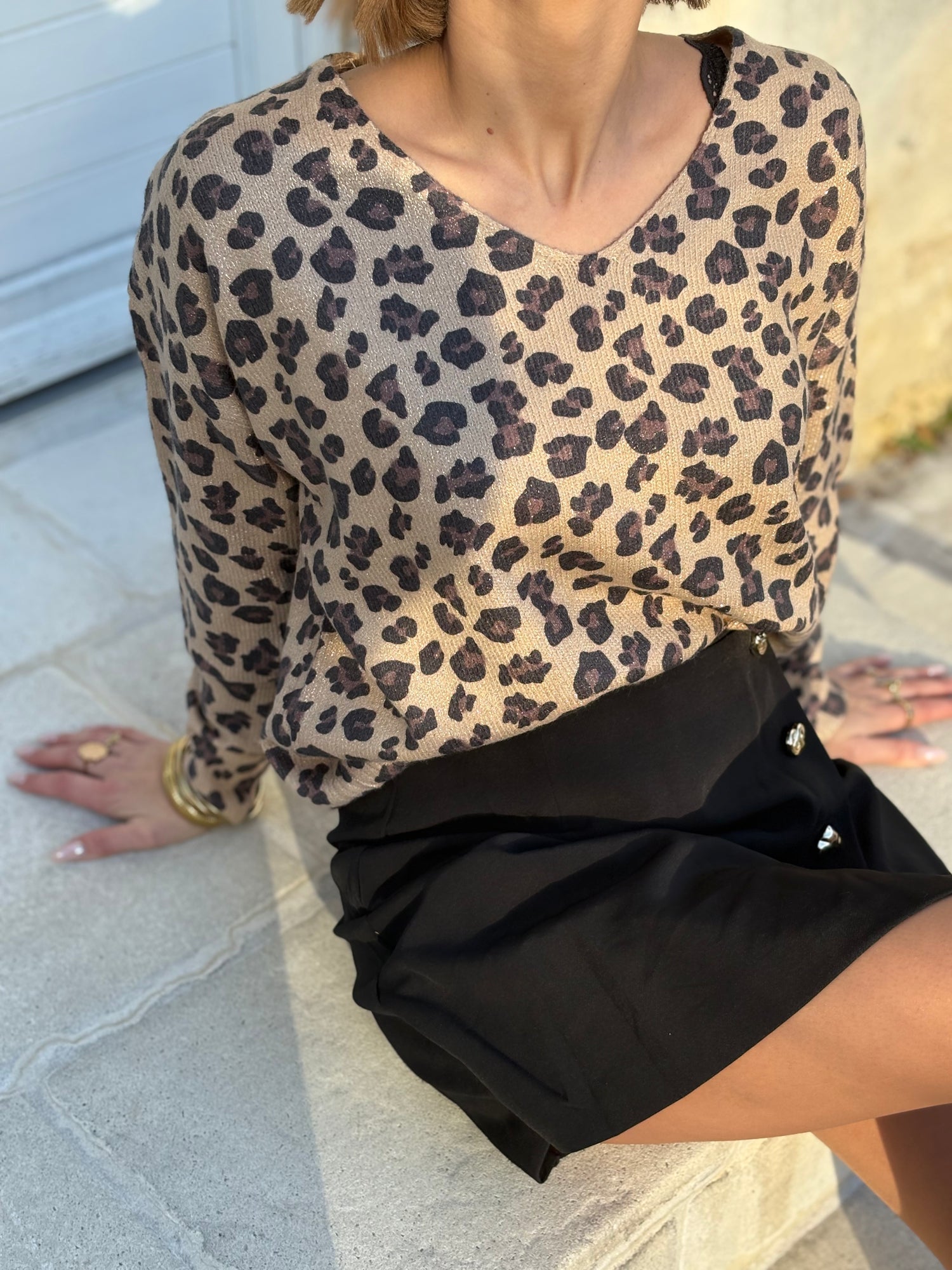 PULL LÉOPARD "MATHILDE"