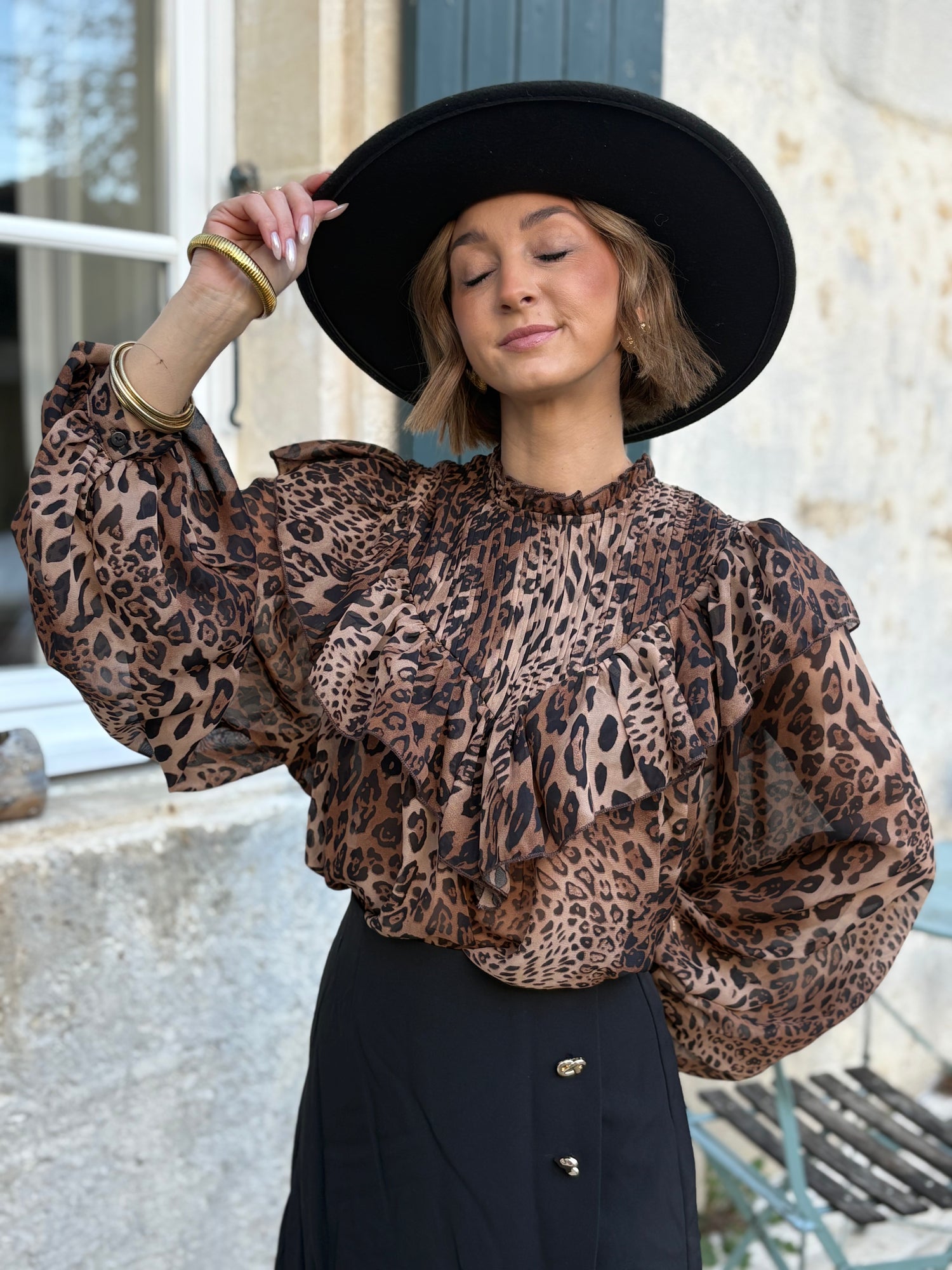 BLOUSE LÉOPARD "GABY"