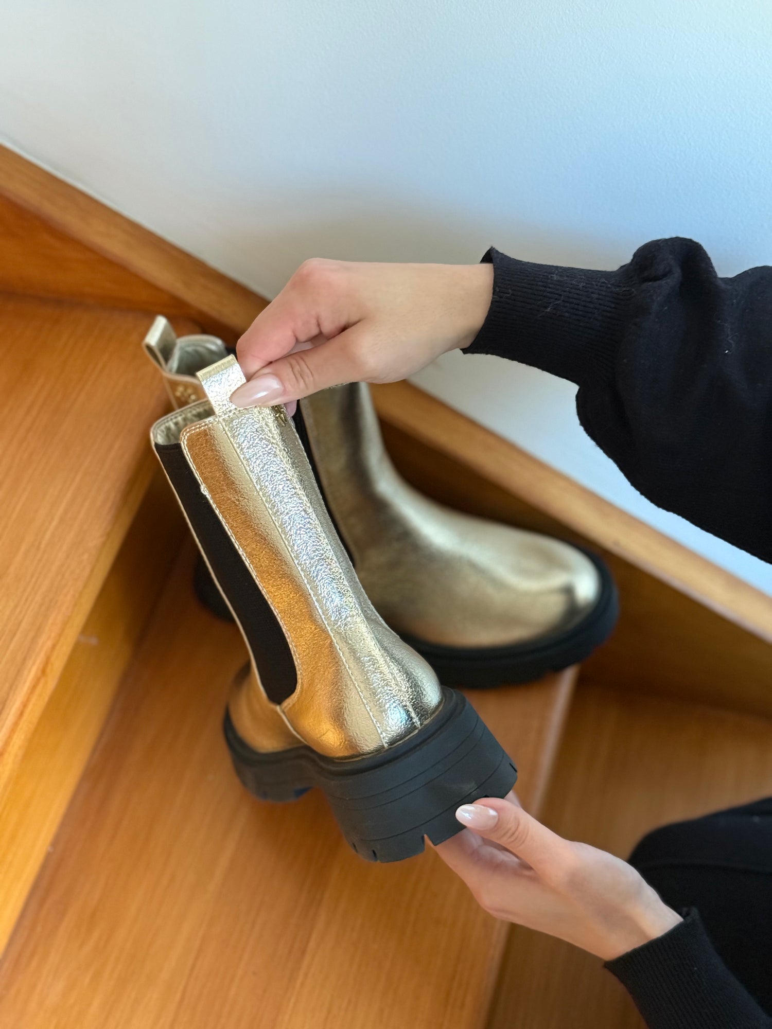 BOTTINE "PHOEBE" COULEUR OR