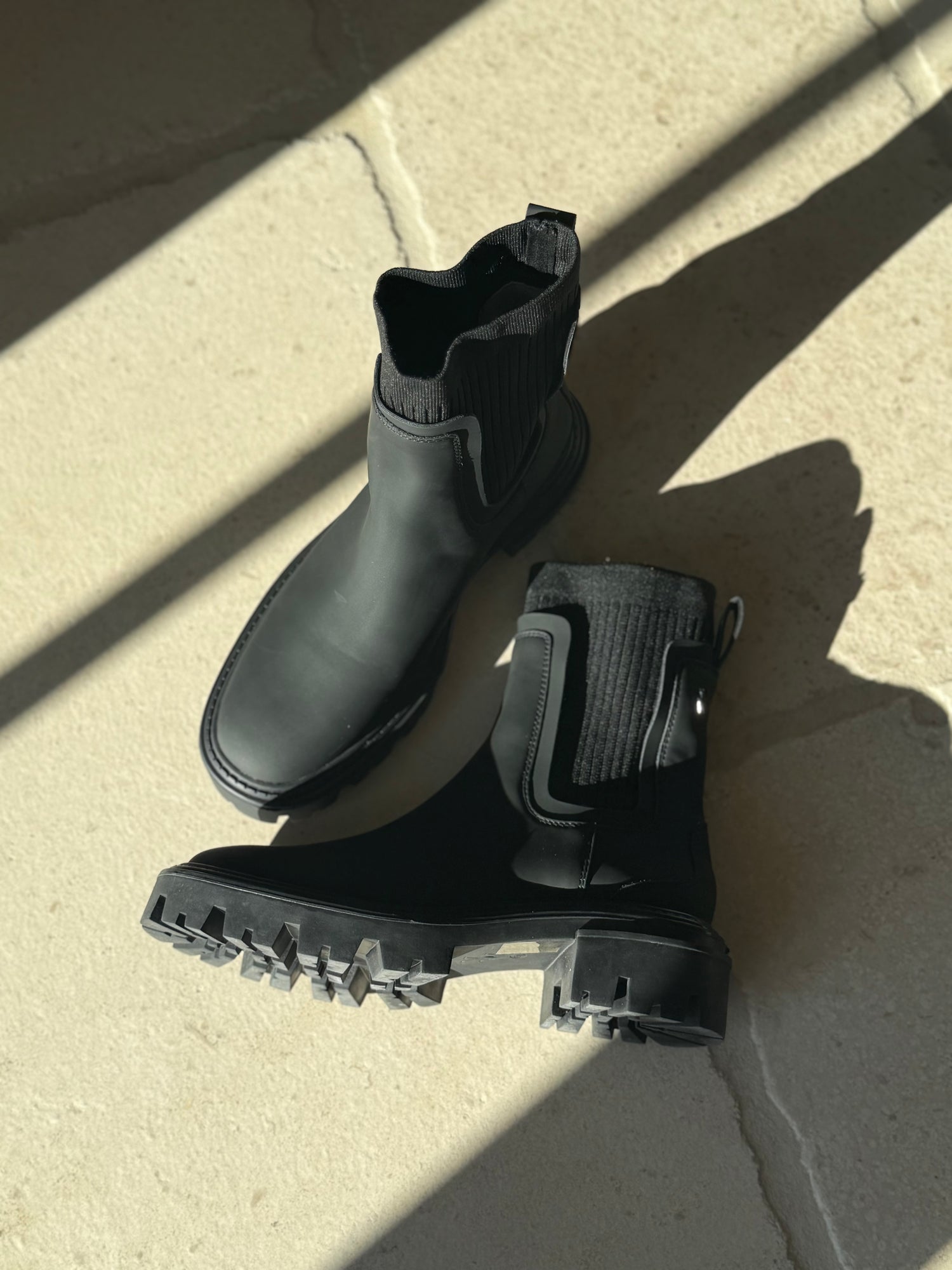 BOTTINE "COLINE" EFFET MAT NOIR