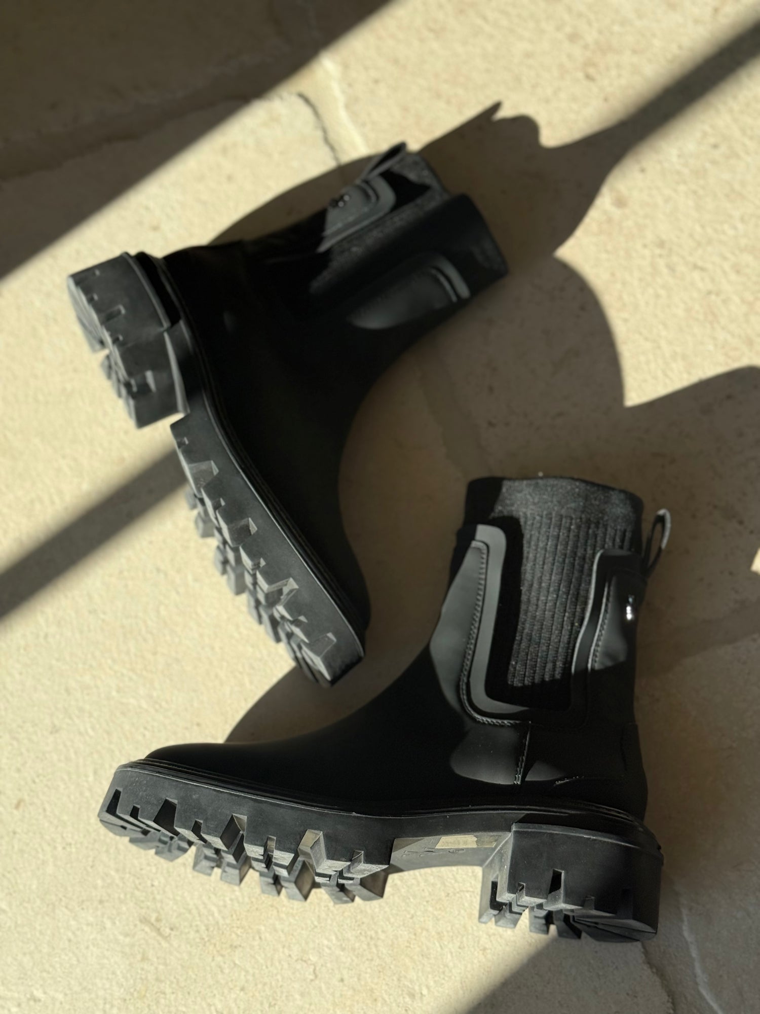 BOTTINE "COLINE" EFFET MAT NOIR