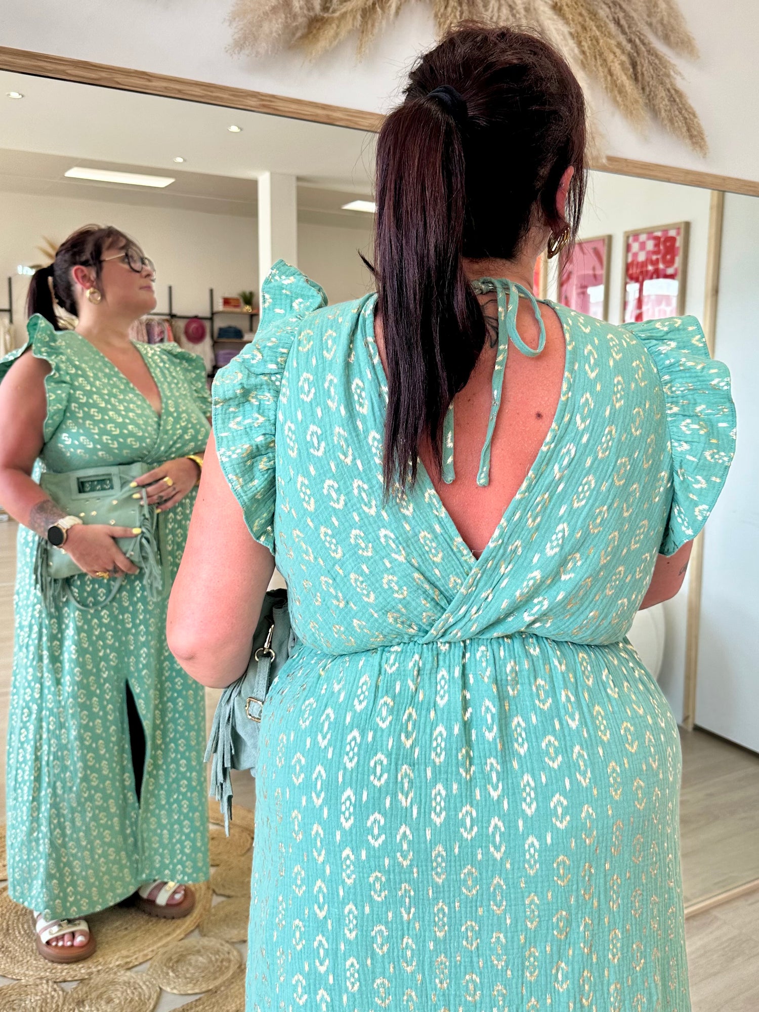 ROBE EN GAZE DE COTON "CYANA"