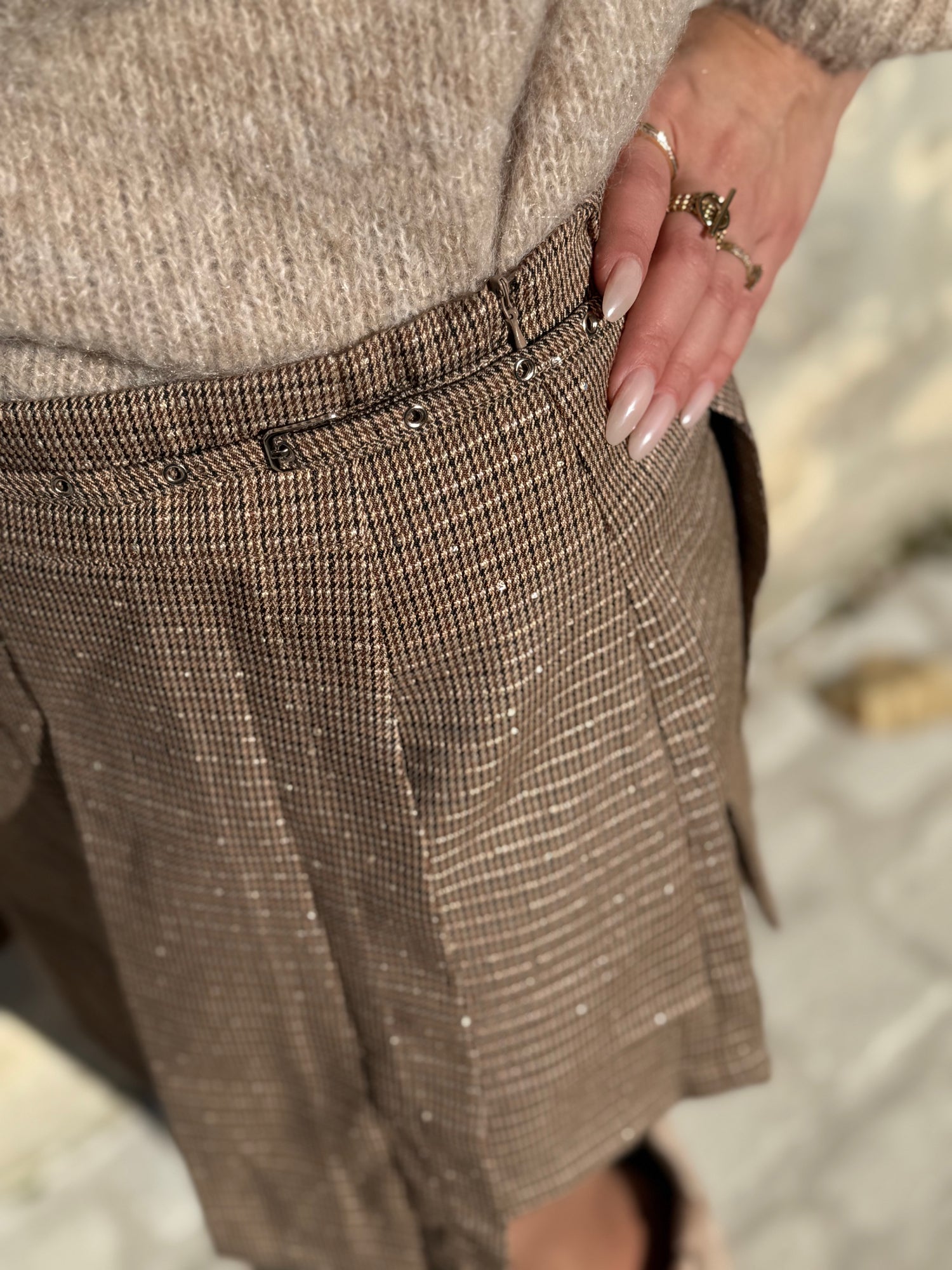 JUPE-SHORT PAILLETTES "MIA"