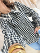 CHEMISE COL CLAUDINE "ARIANA"