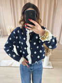 GILET COL DENTELLE "PANSY"