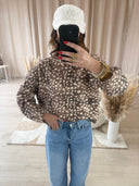 PULL IMPRIMÉ BICHE "NYMERIA"