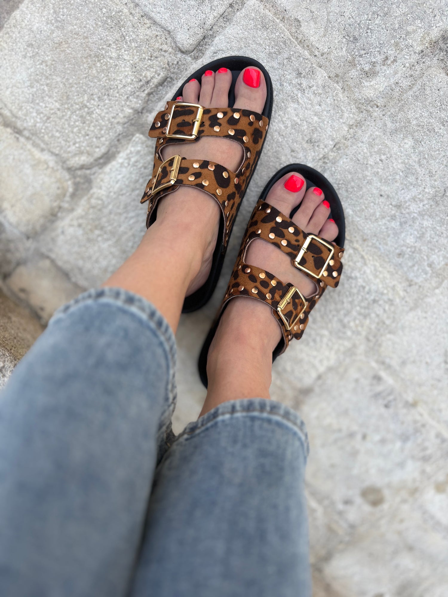 SANDALES LÉOPARD « LEANNA »