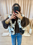 VESTE SANS MANCHE  "CELESTE"